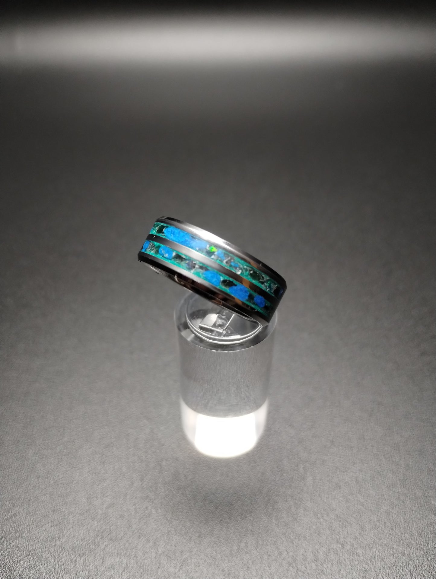 1/1 TUNGSTEN SPLIT INLAY RING SIZE 10